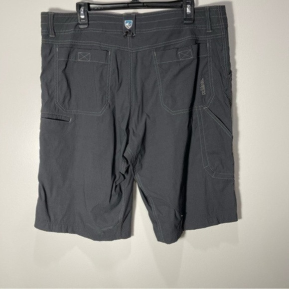 Kuhl Shorts Mens 38 Grey Hiking Outdoors Nylon Flex Fishing Stealth Relaxed - Picture 7 of 16